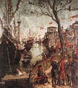 CARPACCIO, Vittore The Arrival of the Pilgrims in Cologne d Spain oil painting artist